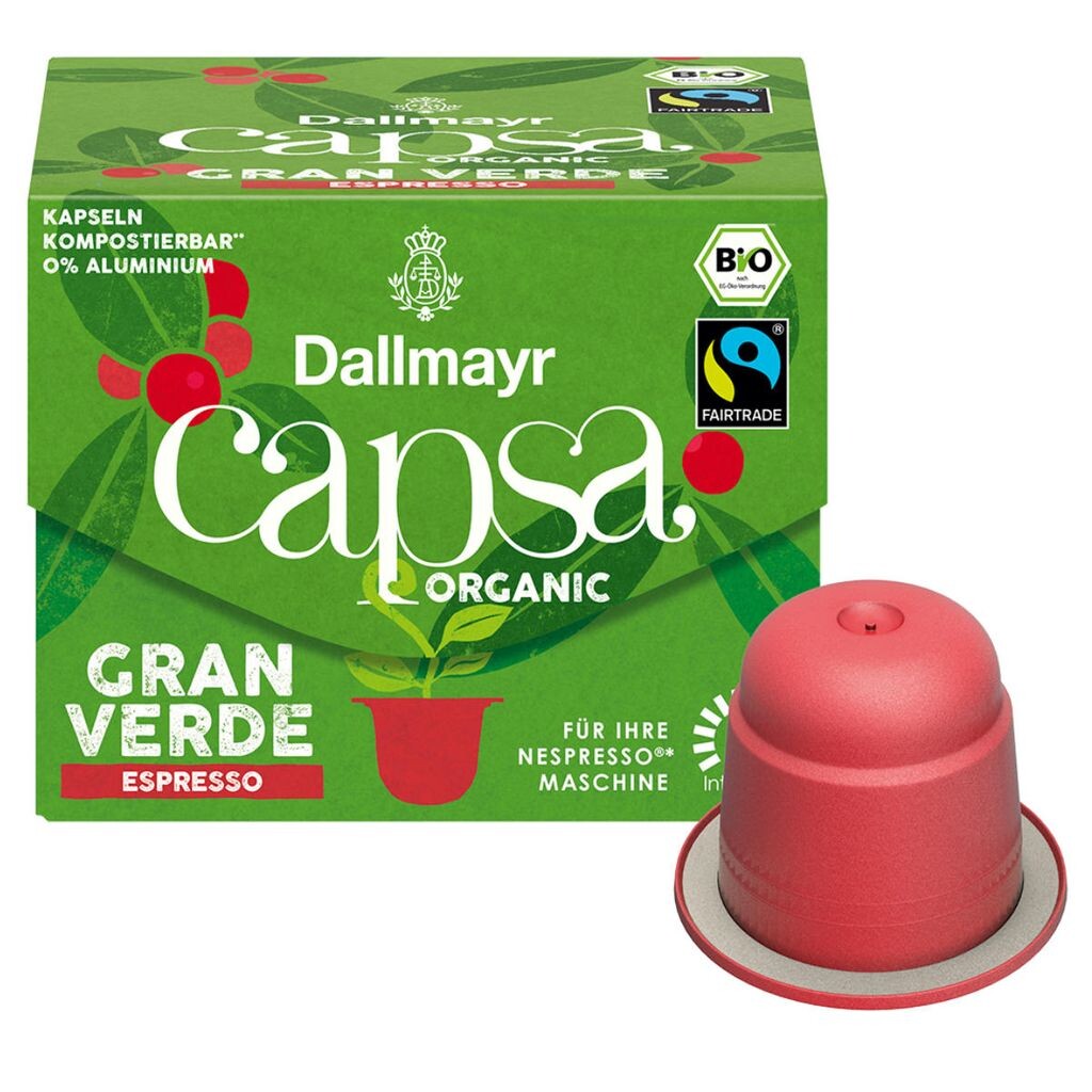 

Органическая справедливая торговля Dallmayr Capsa 56 г Mega-Paradies