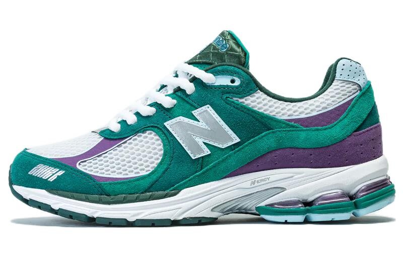 

Кроссовки унисекс New Balance 2002R, зеленый / фиолетовый / белый