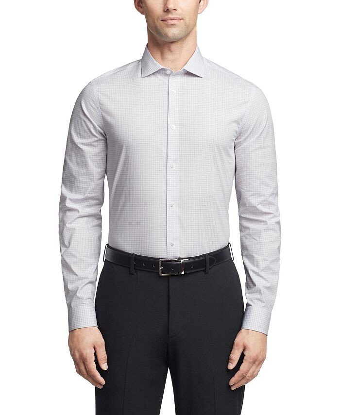 

Мужская классическая рубашка Slim Fit из стали без морщин Calvin Klein, фиолетовый