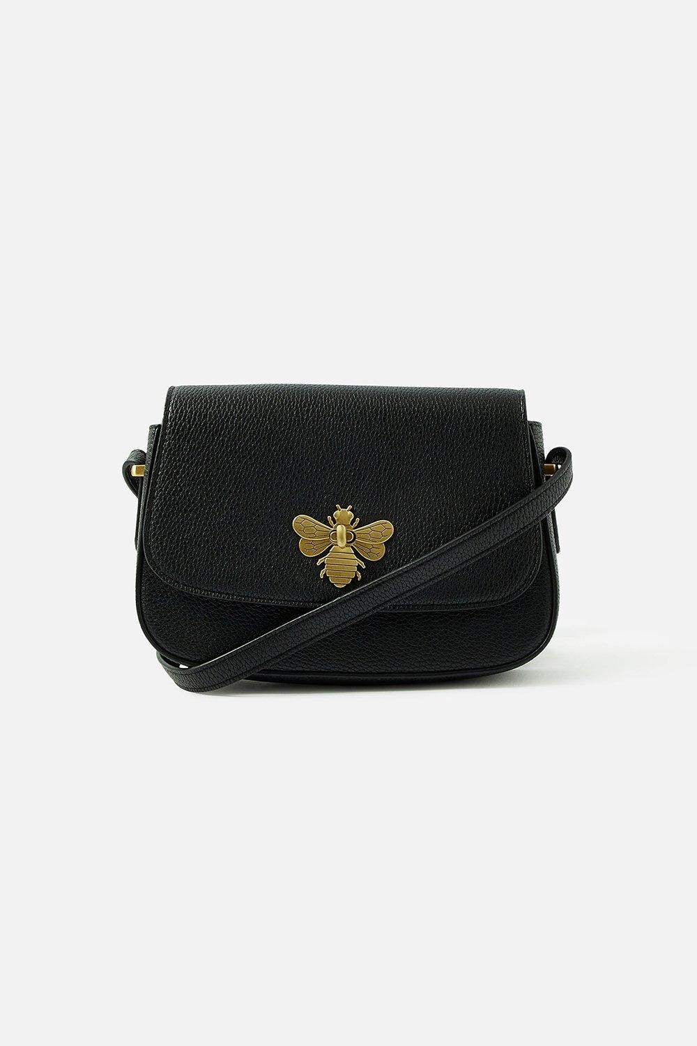 

Сумка через плечо с декором пчелы Accessorize, черный
