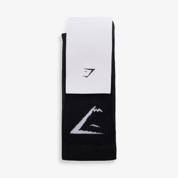 Фирменная упаковка из трех носков из смесового хлопка Gymshark, черный