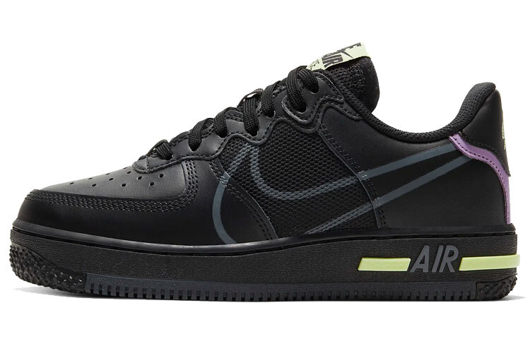 

Женские кроссовки для скейтбординга Nike Air Force 1 React (Gs) тройной черный