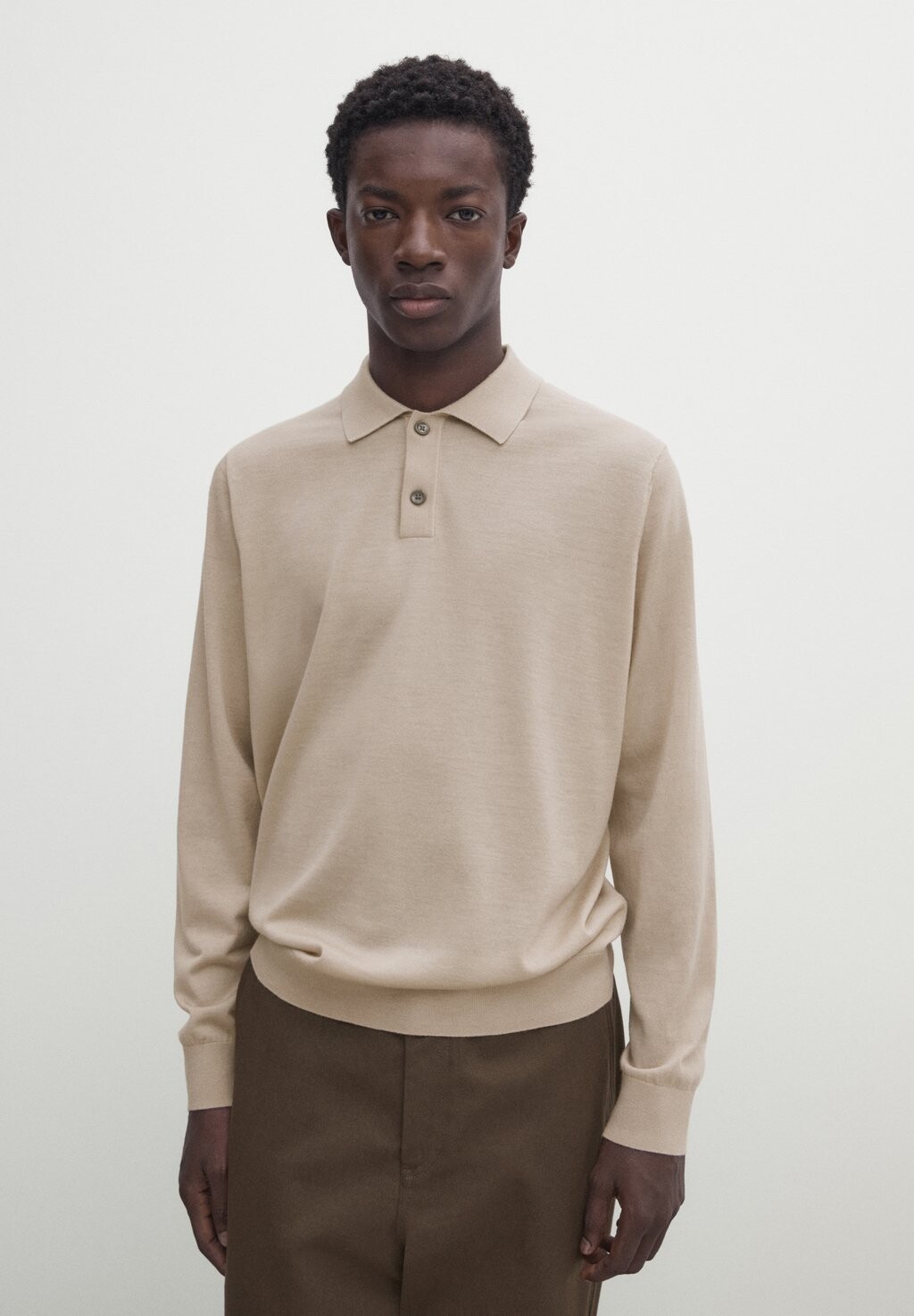 

Свитер Massimo Dutti, светло-коричневый