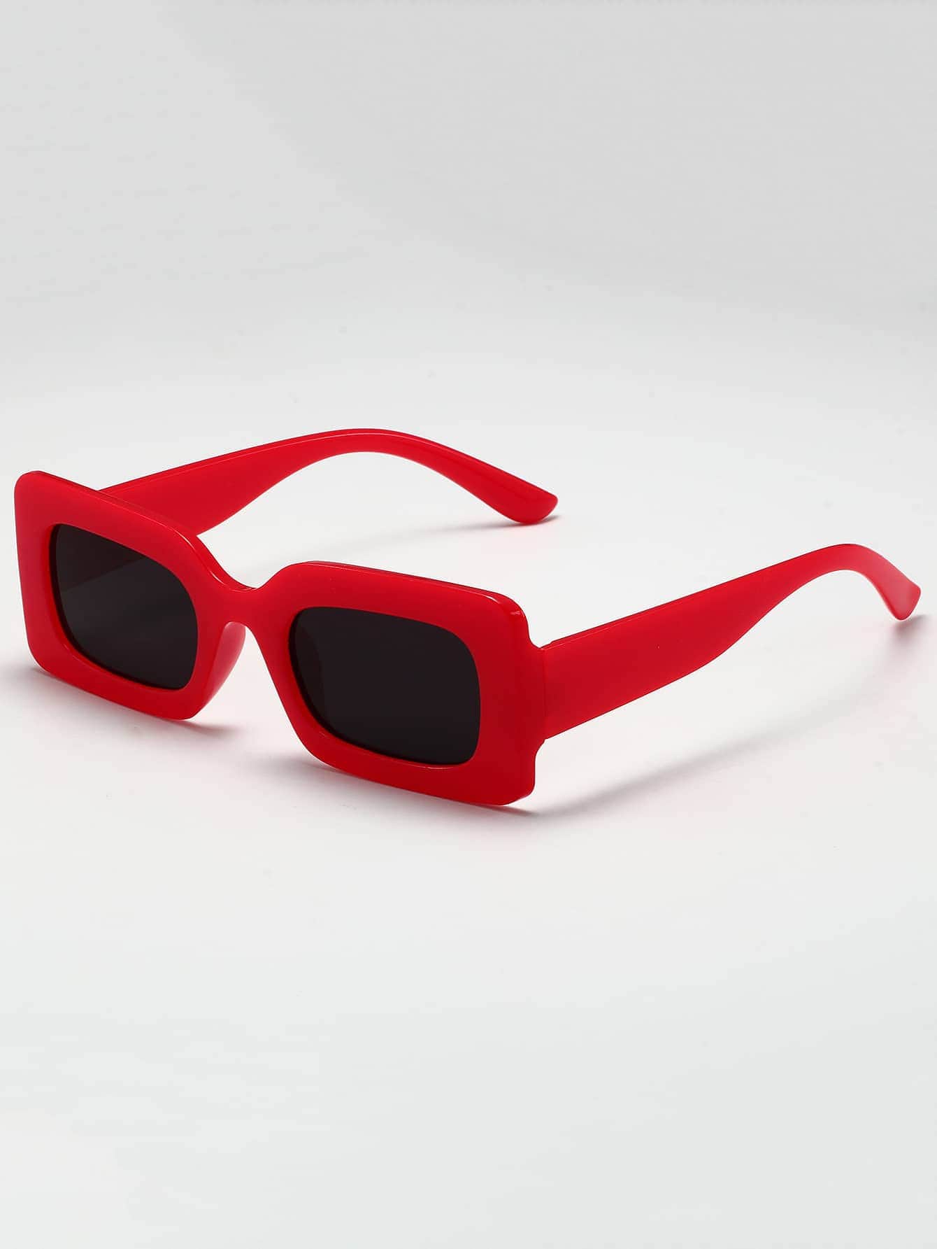 цена 1шт унисекс прямоугольной формы ПК декоративные солнцезащитные очки