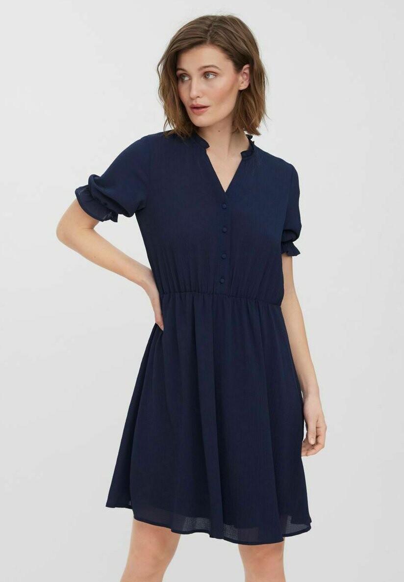 

Платье-рубашка Vero Moda, темно-синий