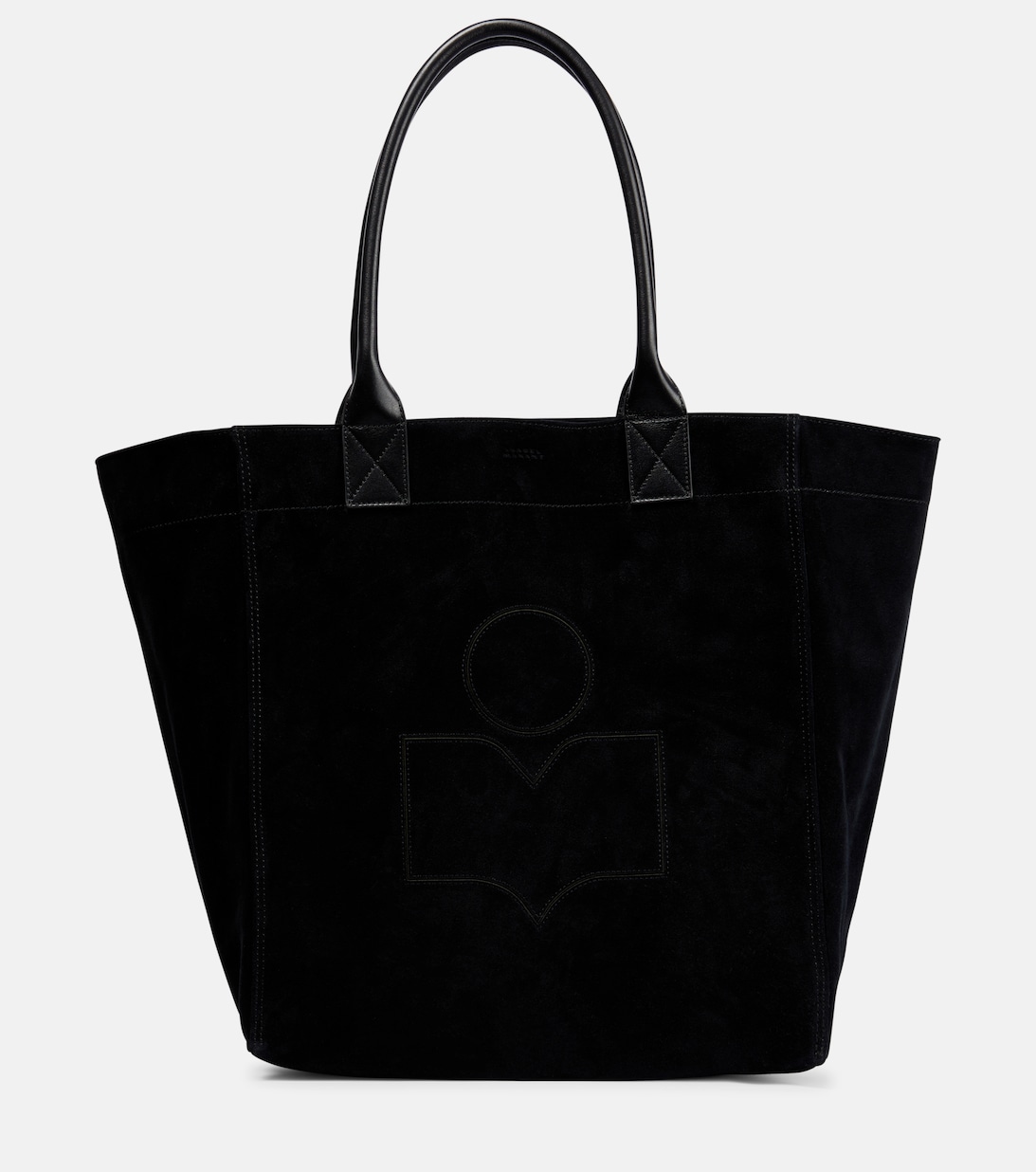 Большая замшевая сумка-тоут Yenky Isabel Marant, черный черная объемная сумка тоут yenky isabel marant