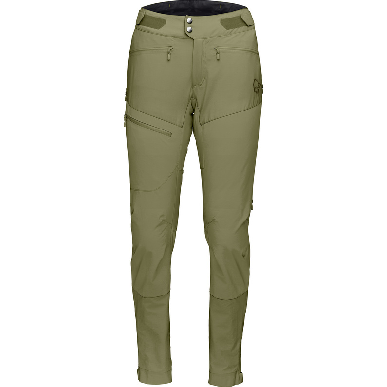 Женские брюки Fjora Flex 1 MTB длинные Norrona, зеленый