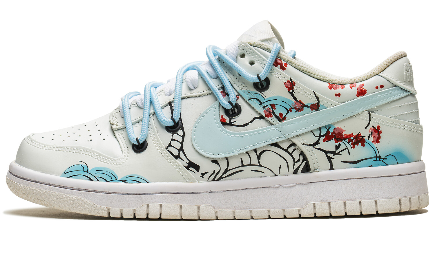 

Кроссовки Nike Dunk Skateboarding Shoes Women's Low-top White, белый
