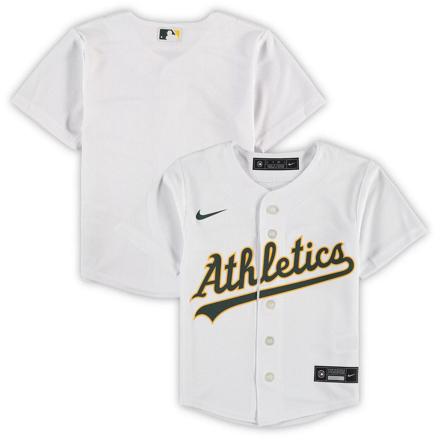

Реплика Джерси команды Nike White Oakland Athletics Home 2020 для дошкольников Nike