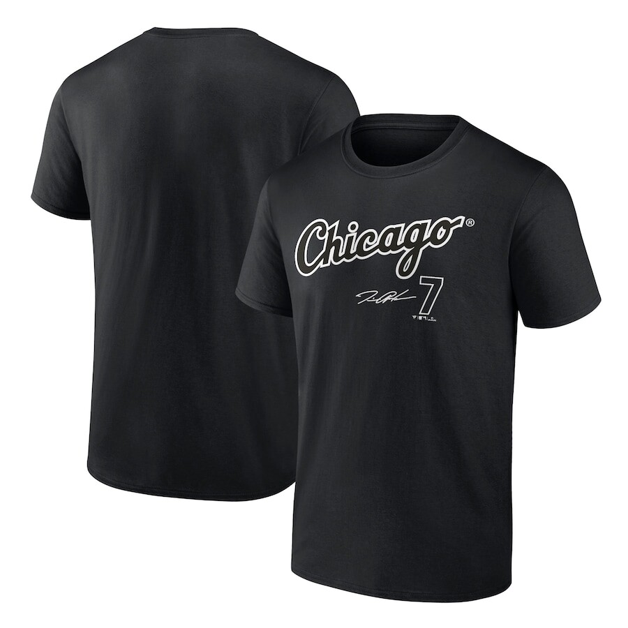 

Футболка с именем и номером Fanatics Branded Chicago White Sox, черный
