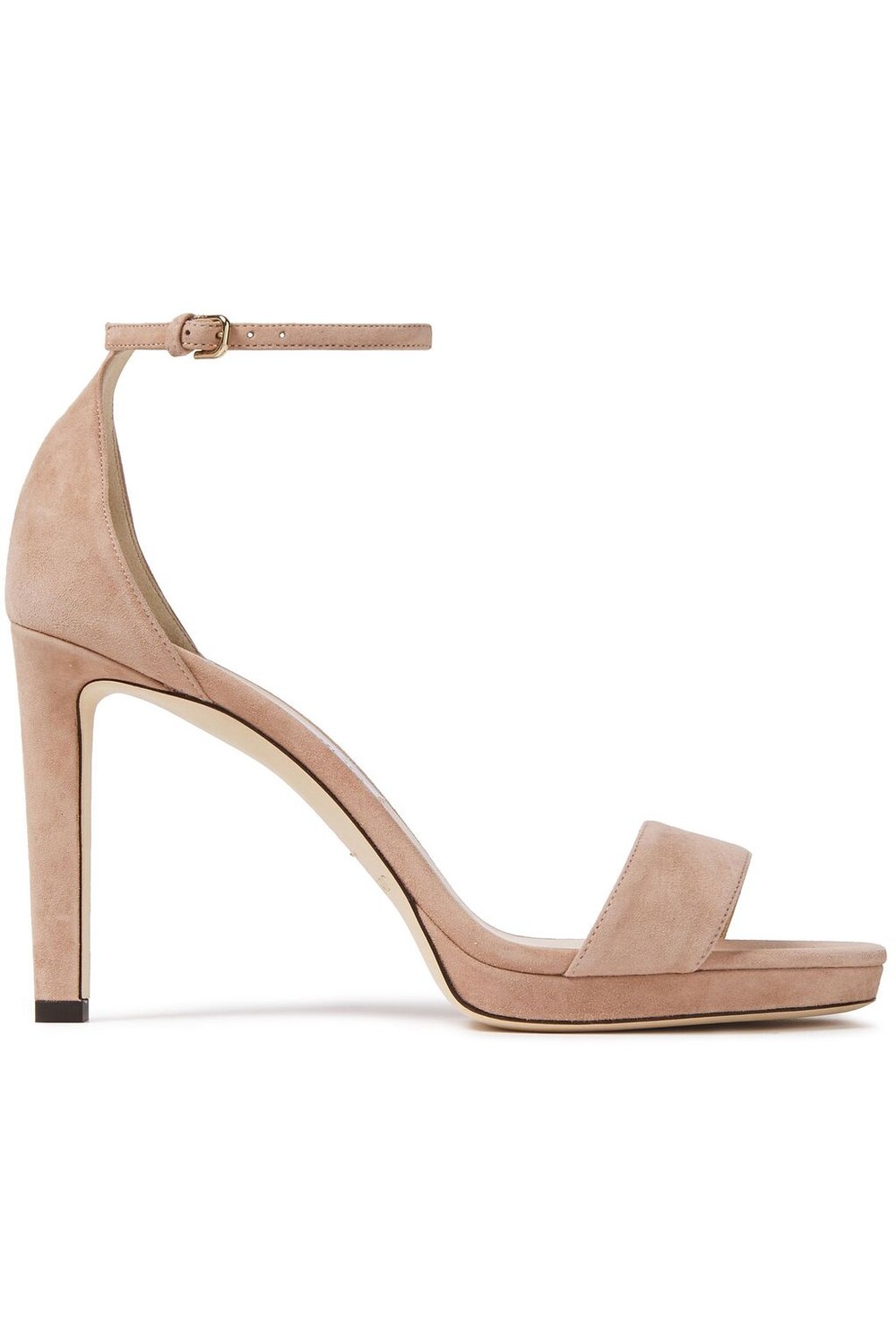 

Замшевые сандалии Misty 100 JIMMY CHOO, античная роза