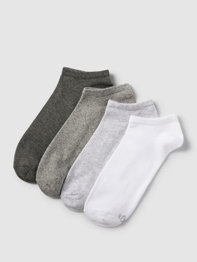 Носки-кроссовки с эластичным наполнением, в упаковке 4 шт s.Oliver, светло-серый