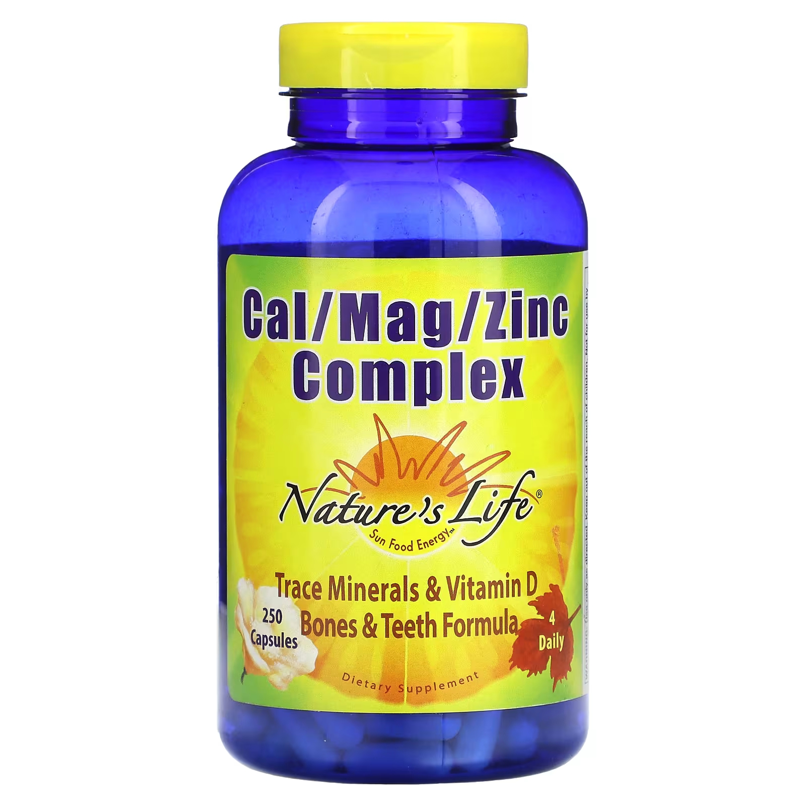 Nature's Life Комплекс Кал/Маг/Цинк 250 капсул now foods капсулы с кальцием и магнием с микроэлементами и витамином d 240 капсул