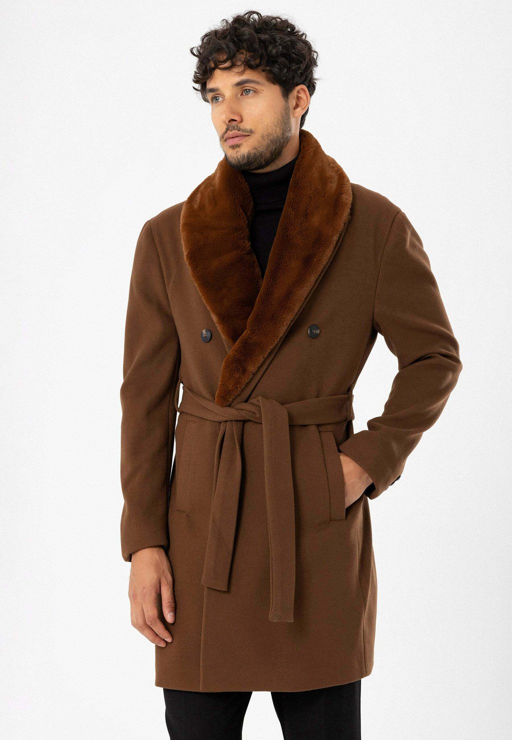 Зимнее пальто Antioch, темно коричневый