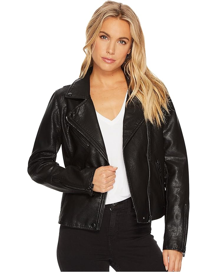 Куртка Blank NYC Faux Leather Moto, цвет Onyx куртка faux leather moto jacket blank nyc цвет natural light