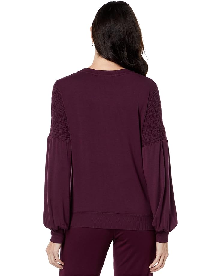 Пуловер LAmade Leandra Smocked Pullover, бордовый цена и фото