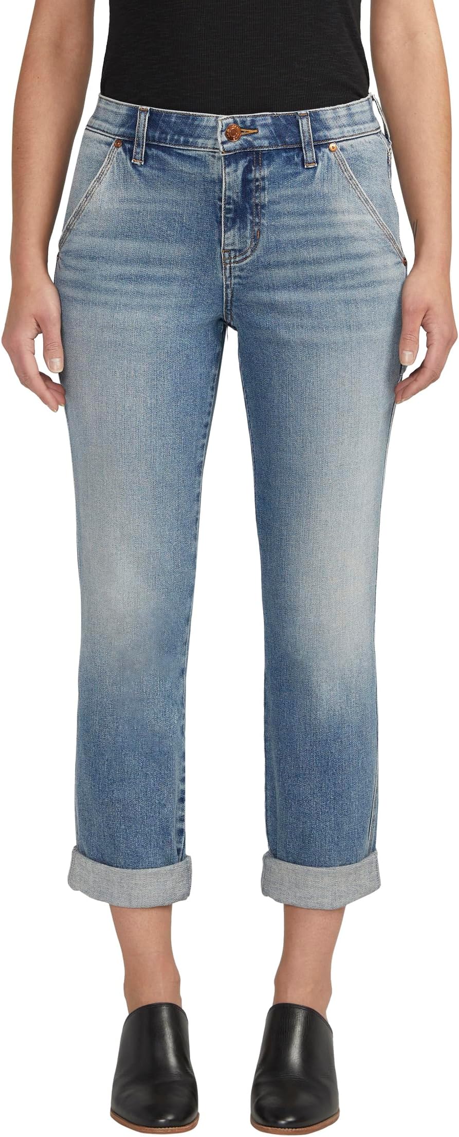 Джинсы Carter Mid-Rise Slim Leg Jeans Jag Jeans, цвет Mariner Blue