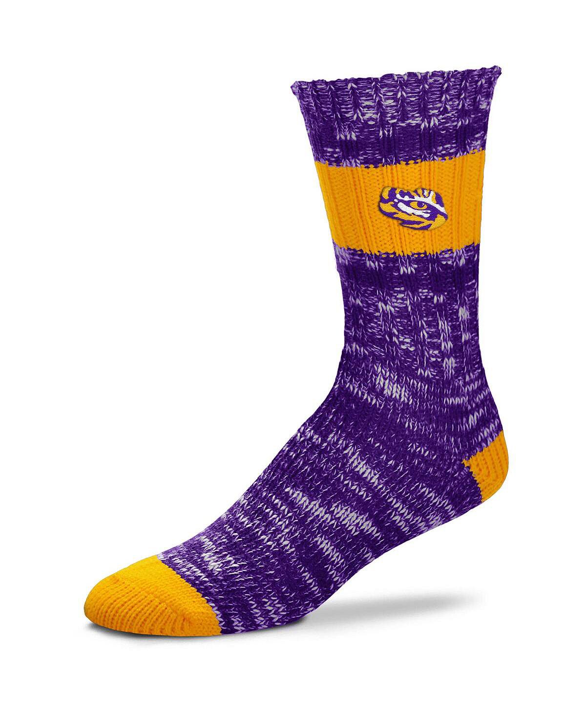 

Женские носки для экипажа LSU Tigers Alpine Stripes For Bare Feet