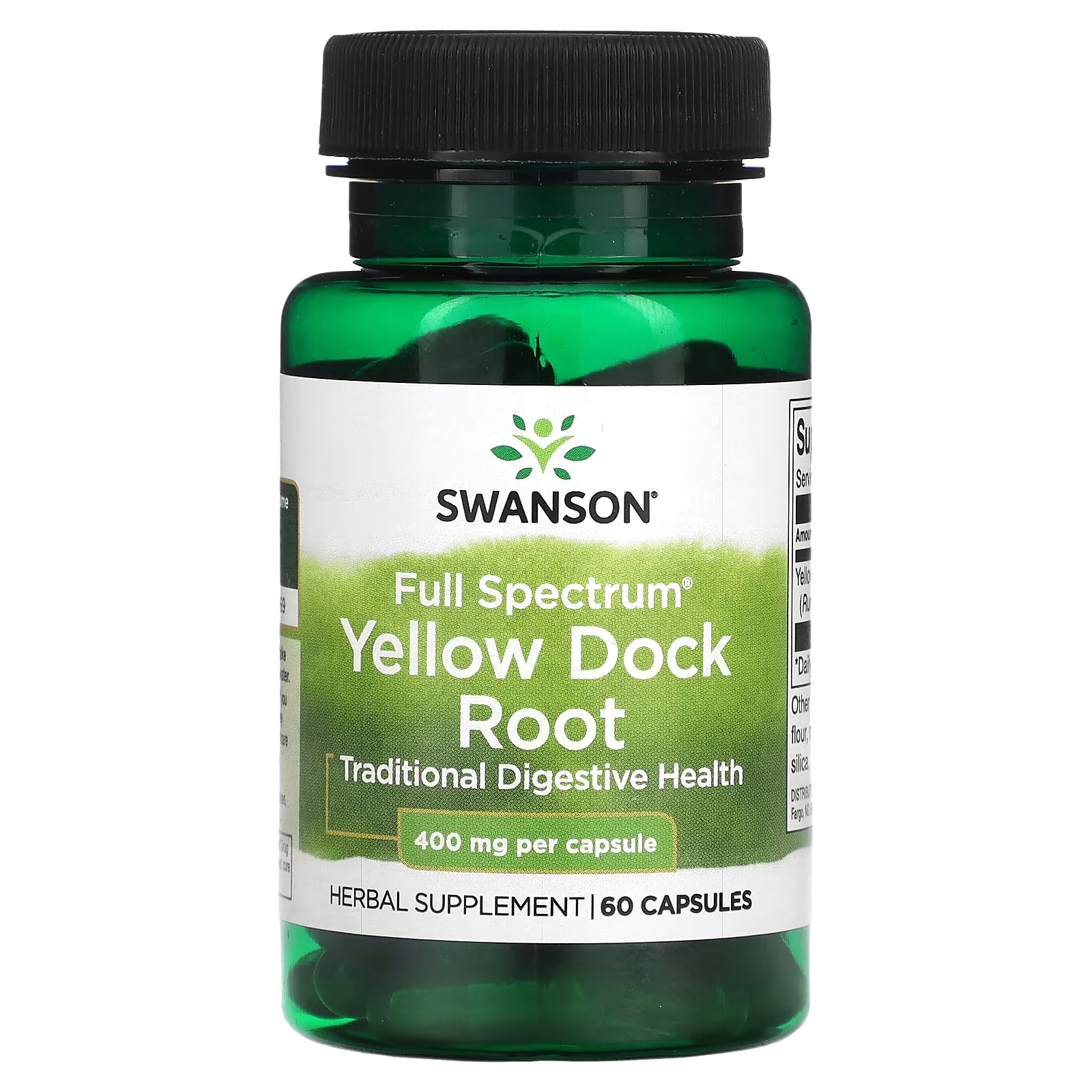 Растительная добавка Swanson Full Spectrum Yellow Dock Root, 60 капсул