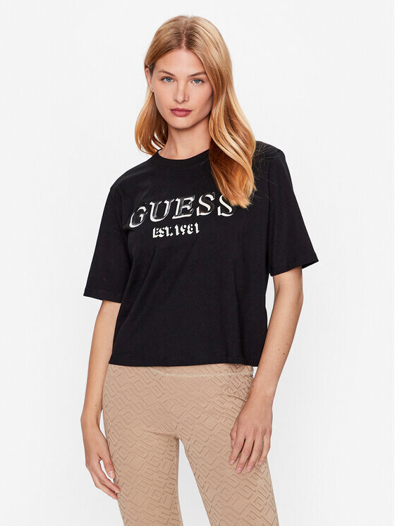 

Футболка стандартного кроя Guess, черный