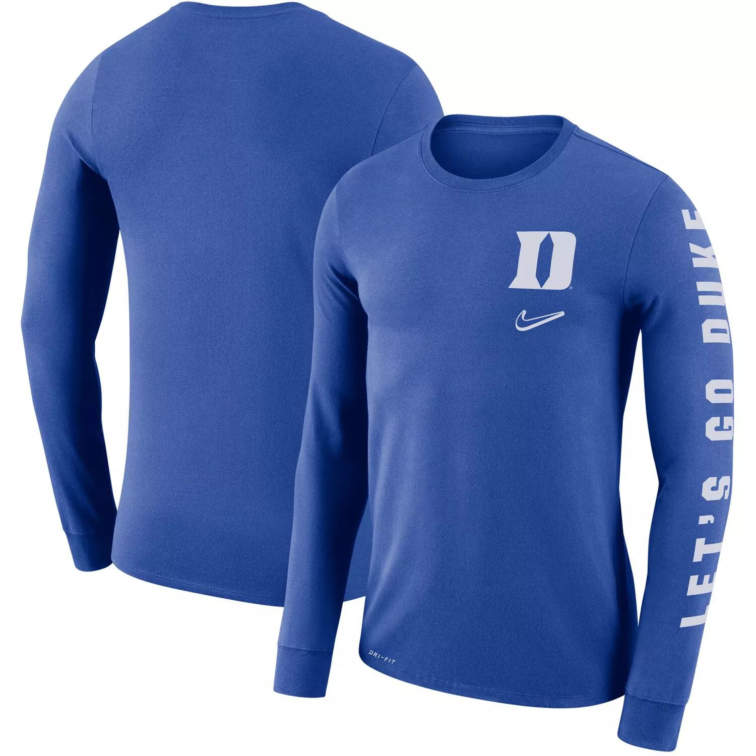 

Мужская футболка с длинным рукавом Royal Duke Blue Devils Local Mantra Performance Nike