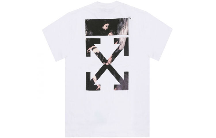 

Футболка Off-White Caravaggio Arrows Oversized, белый