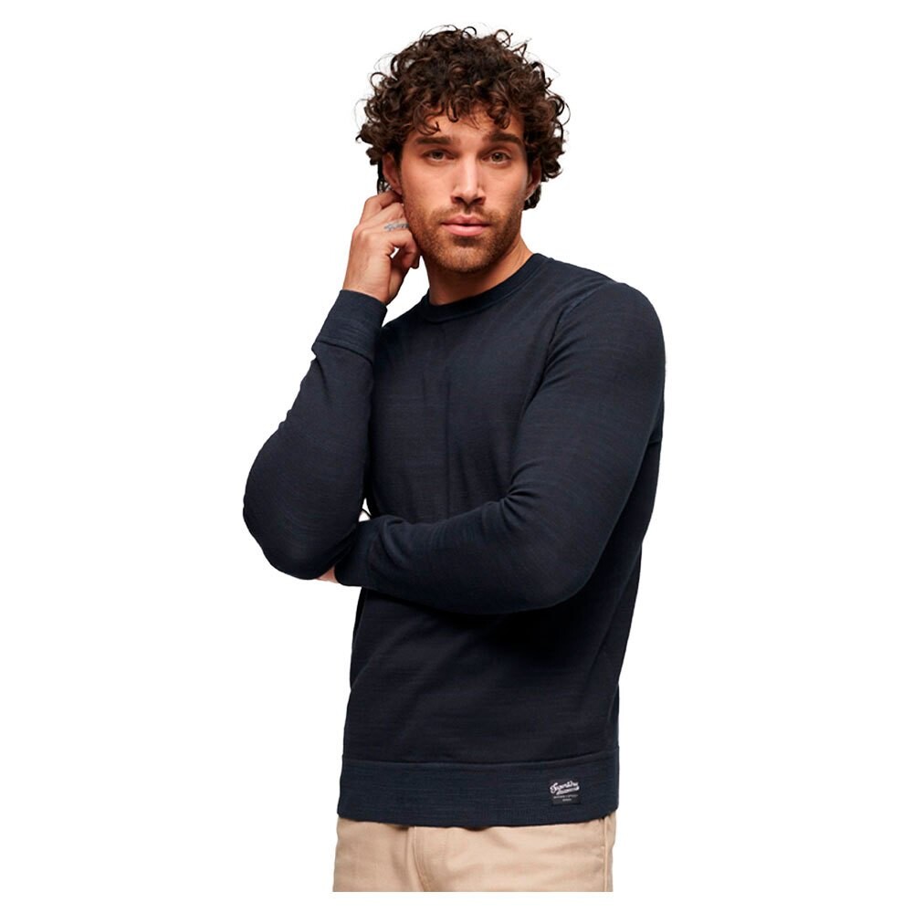 

Свитер Superdry Vintage Garment Dyed Crew Neck, синий