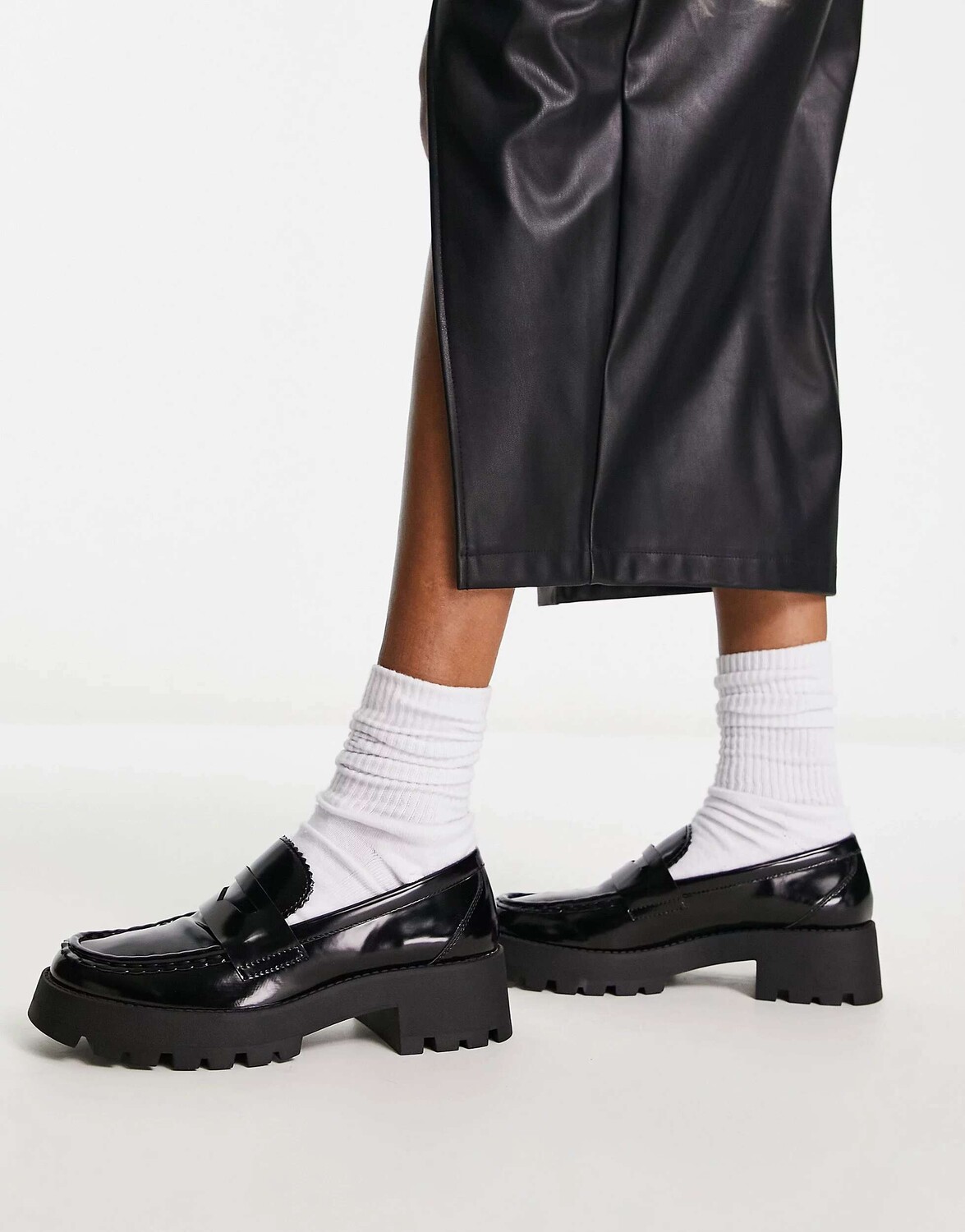 

Черные массивные лоферы Schuh Levi, Черный, Черные массивные лоферы Schuh Levi