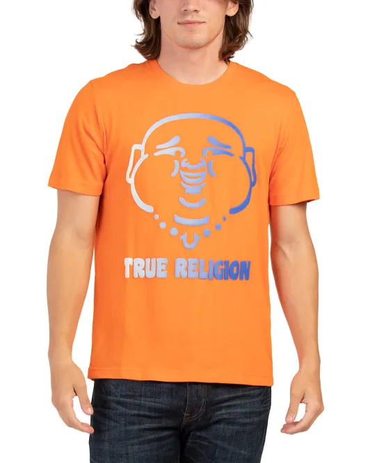 

Футболка с эффектом омбре Будды True Religion, цвет Puffins Bill