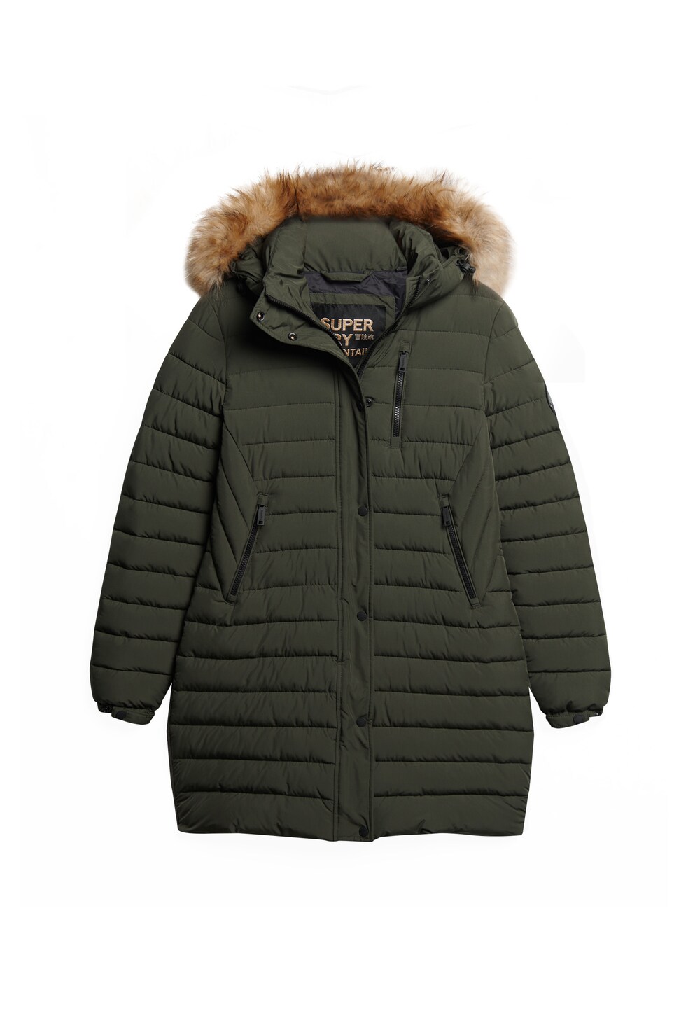 Зимняя куртка Superdry, зеленый цена и фото