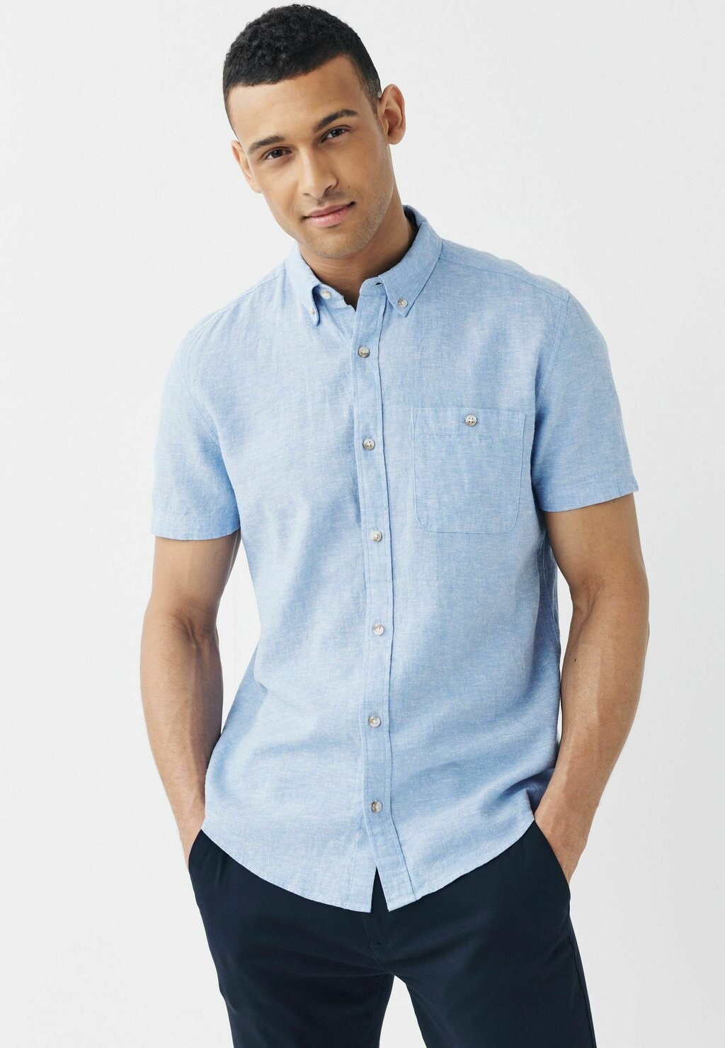 

Рубашка SHORT SLEEVE Next, цвет light blue