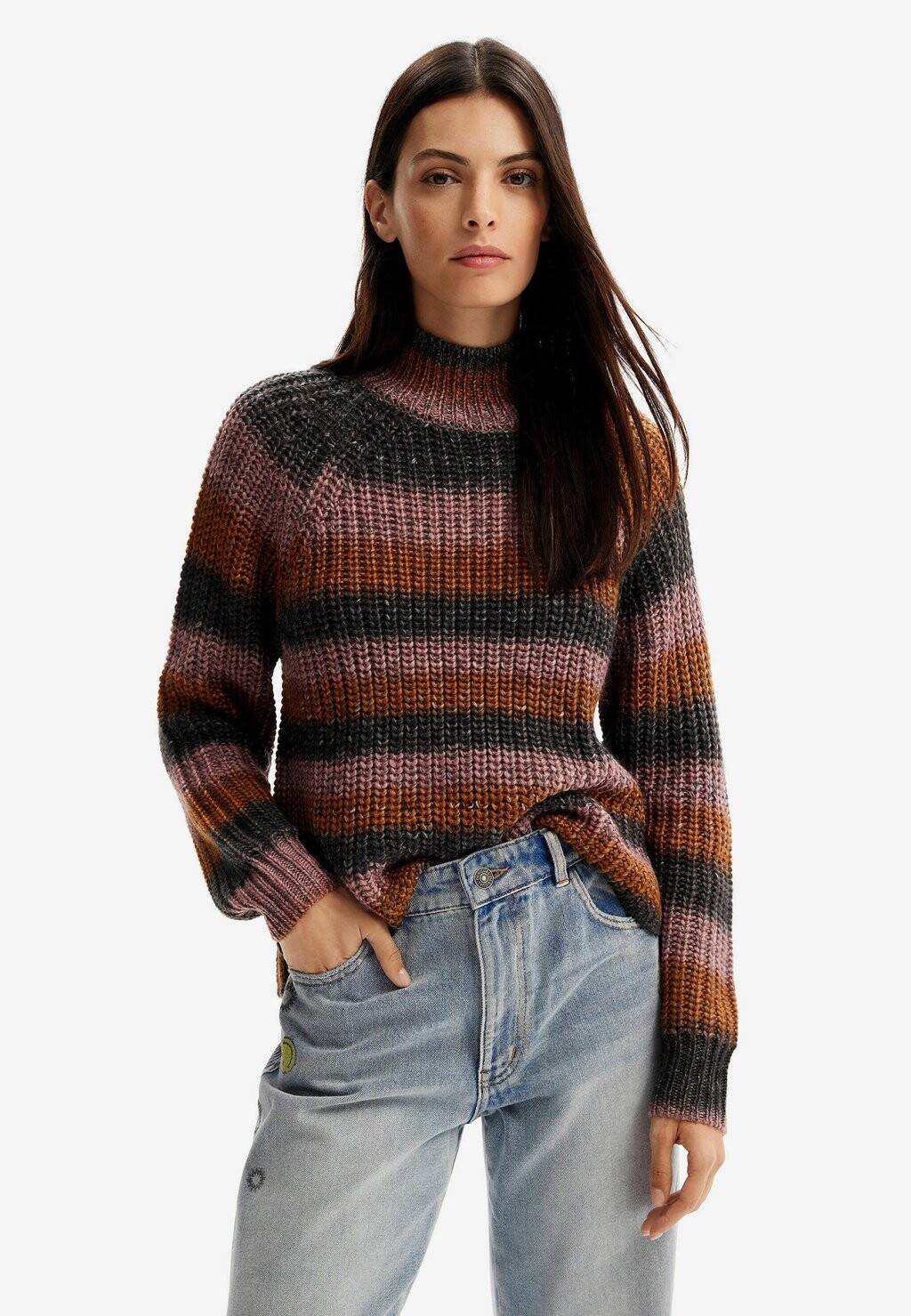 

Свитшот Desigual STRIPED, красный