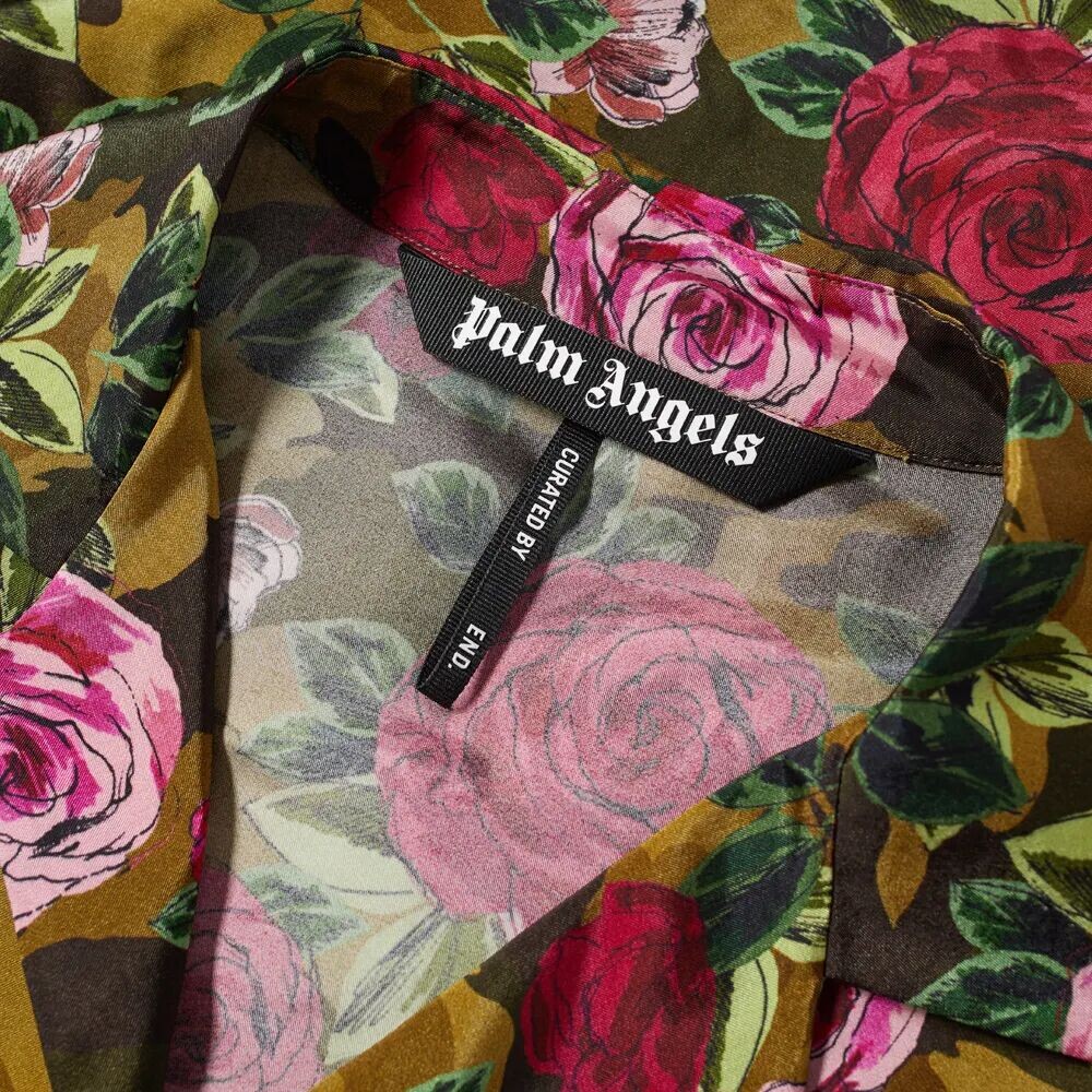 

Palm Angels END. Пижамная рубашка с камуфляжным принтом Rose из коллаборации с, красный