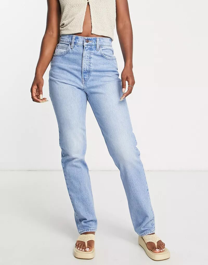 Узкие прямые джинсы Levi's 70-х с высокой талией средней степени стирки