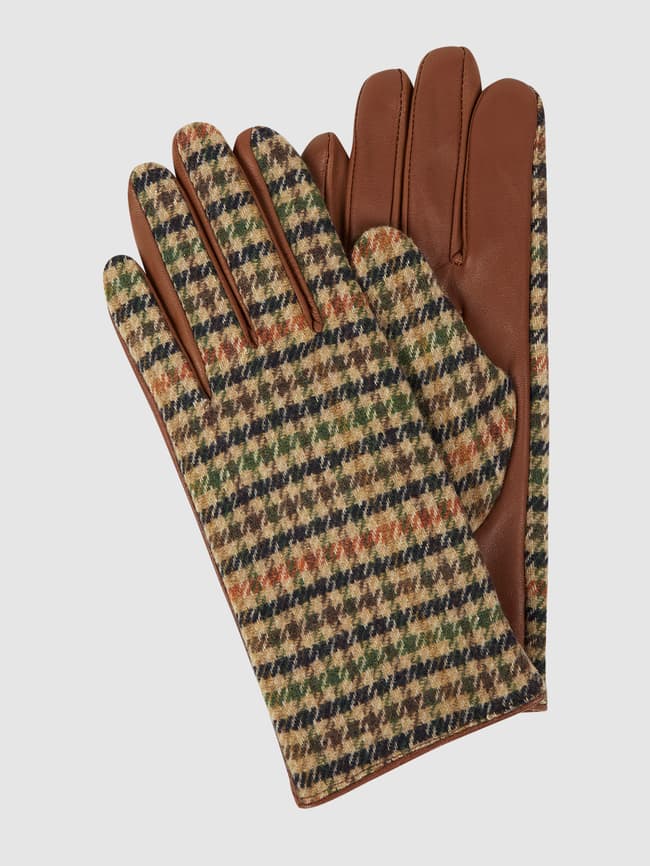цена Перчатки в клетку Weikert-Handschuhe, коричневый