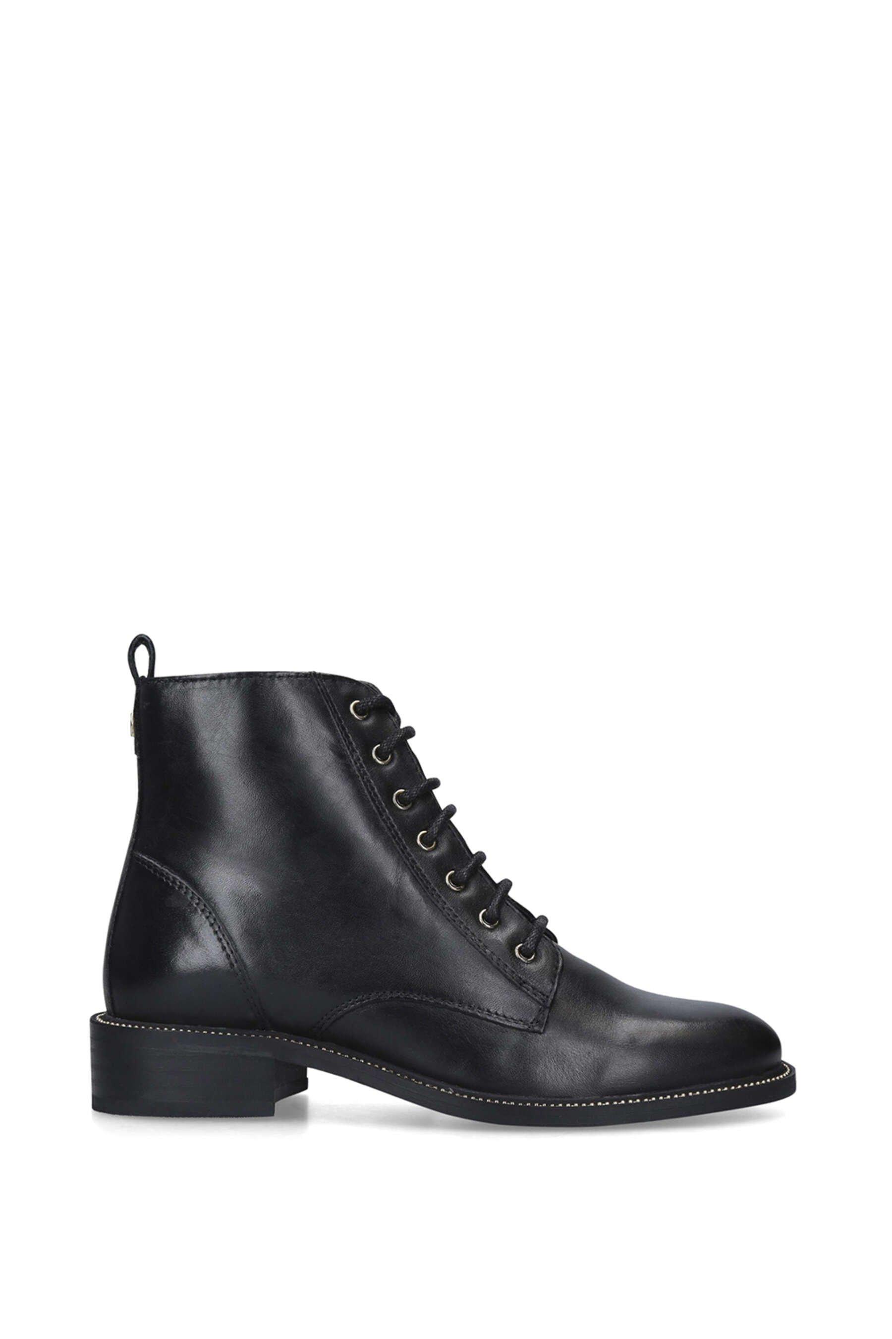 Кожаные ботинки «Шипы» Carvela, черный кожаные ботинки secure lace up 2 carvela черный