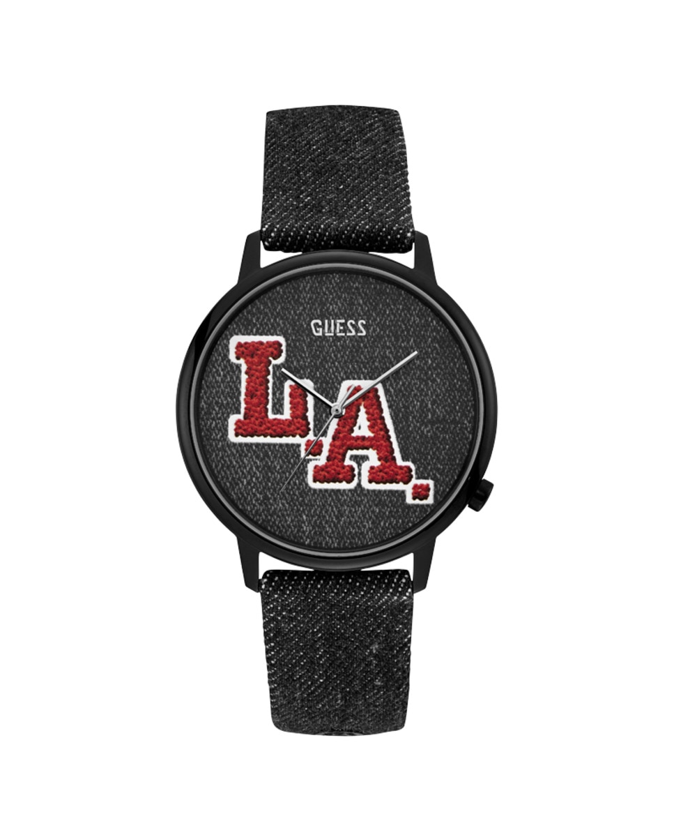 Часы-унисекс Originals V1011M2 из кожи с черным ремешком Guess, черный часы унисекс бронницкий ювелир