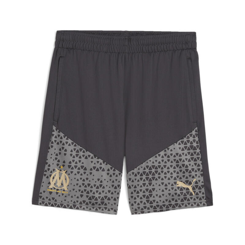 

Футбольные тренировочные шорты PUMA OM Dark Coal Sand Dune Grey Beige