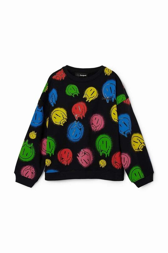

Детская хлопковая толстовка Desigual, черный