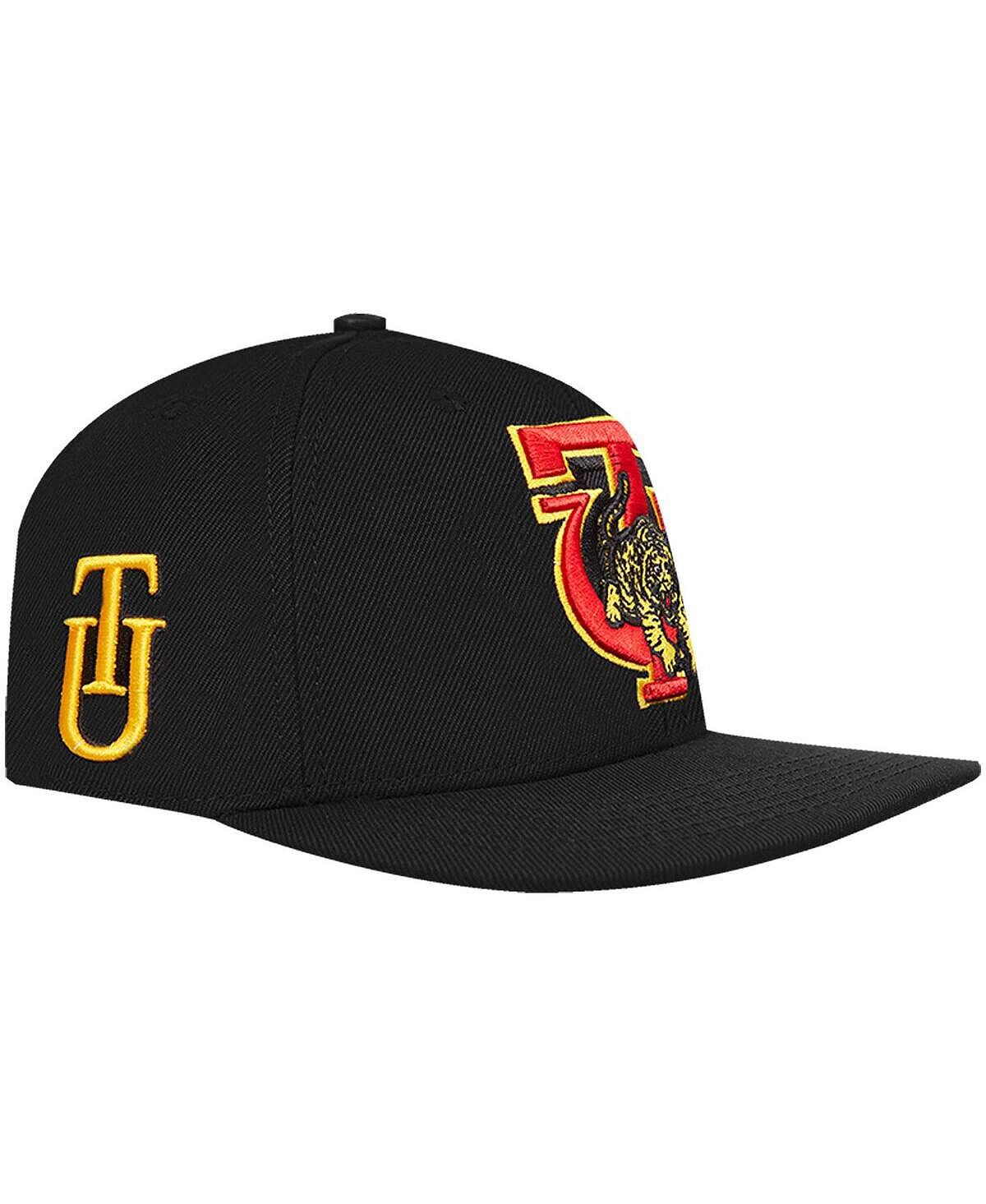 

Мужская черная кепка Tuskegee Golden Tigers с логотипом Evergreen Snapback Pro Standard