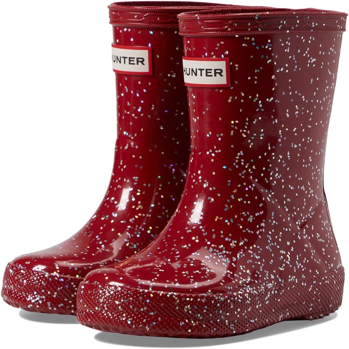 

Резиновые сапоги Original First Classic Giant Glitter Wellington Boots Hunter, цвет Vital Burgundy