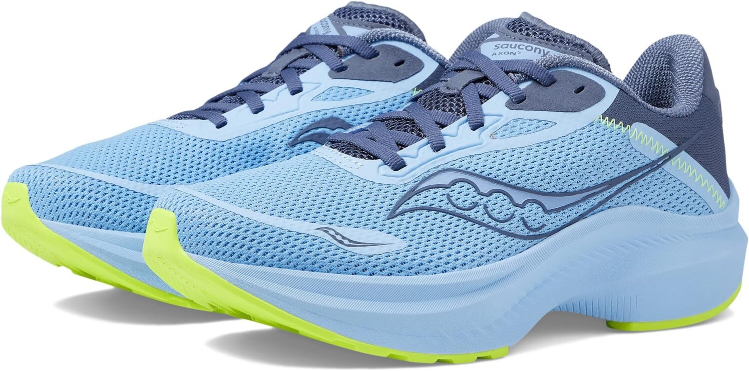 

Кроссовки Axon 3 Saucony, цвет Ether/Citron