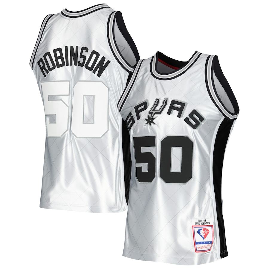 

Джерси Mitchell & Ness San Antonio Spurs, платиновый