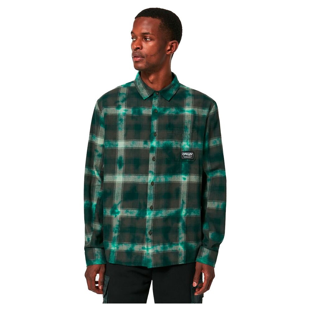 

Рубашка с длинным рукавом Oakley Cabin Plaid Flannel, зеленый