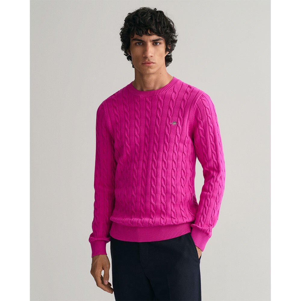 

Свитер Gant Cable, розовый