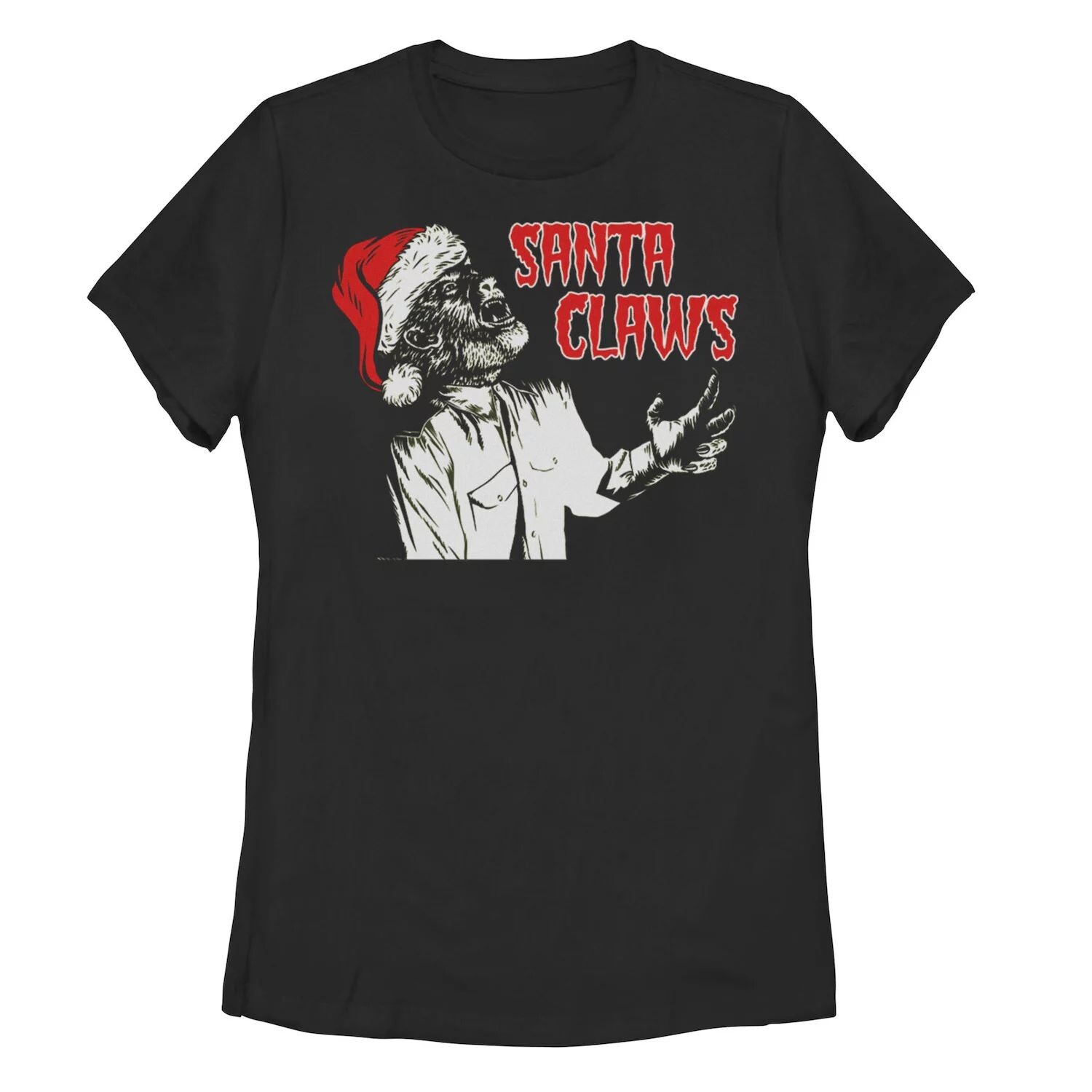 

Юниорская футболка Universal Monsters Werewolf "Santa Claws" Licensed Character, черный