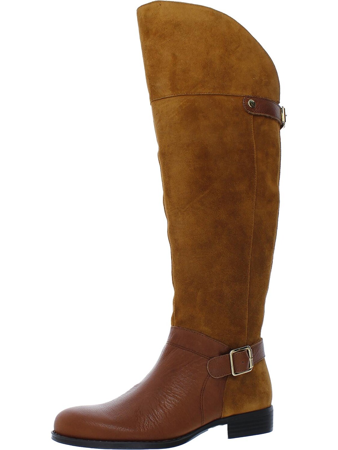 

Январские женские высокие сапоги выше колена с пряжкой Naturalizer, цвет Camel/Brown