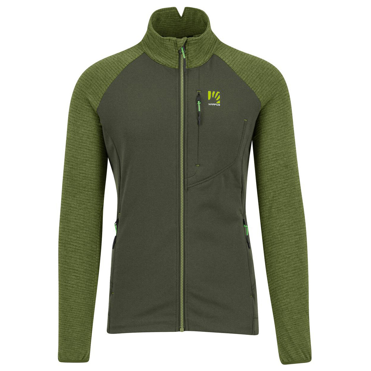 Флисовая жилетка Karpos Pizzocco Evo Full Zip Fleece, цвет Rifle Green/Cedar Green