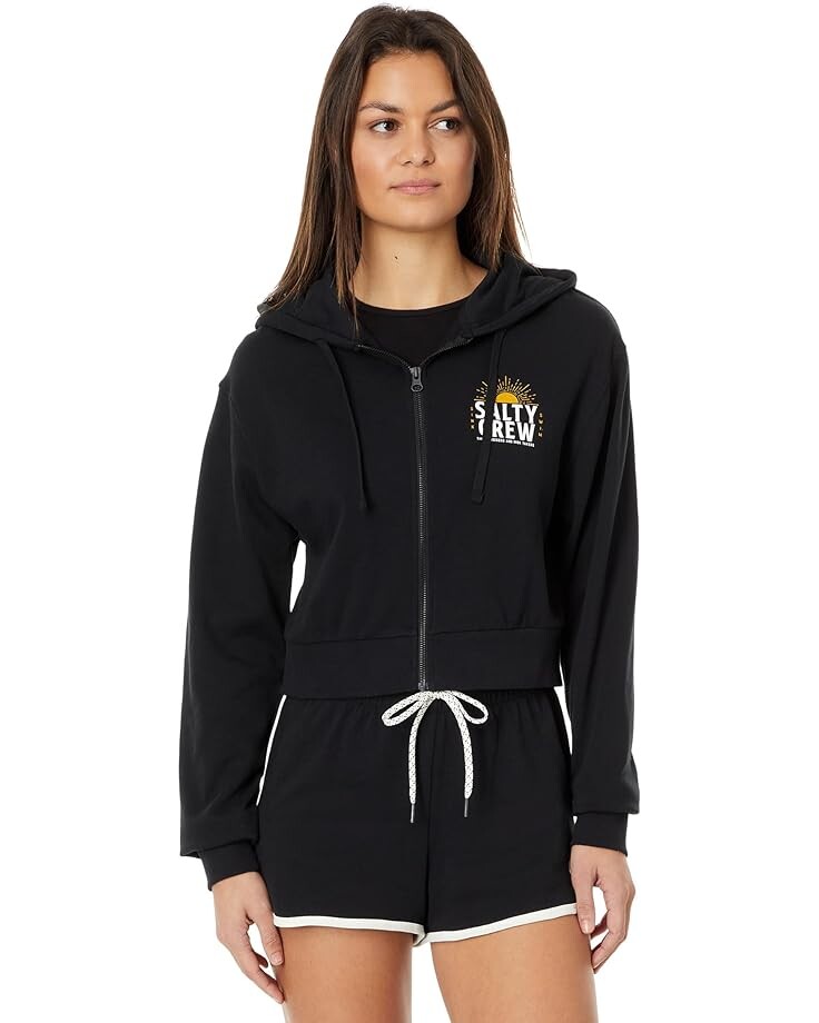 

Худи Salty Crew Cruisin Crop Full Zip, черный