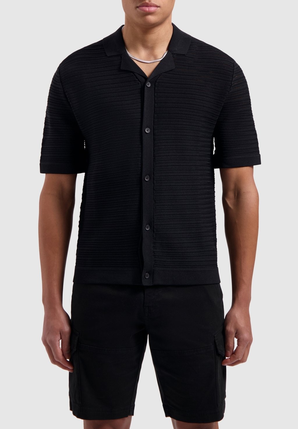 Рубашка REGULAR FIT SHORTSLEEVE Pure Path, цвет black